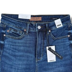 Judy Blue High Rise Tummy Control Top Skinny Fit  Jeans Dark Size 7/28 JB88692